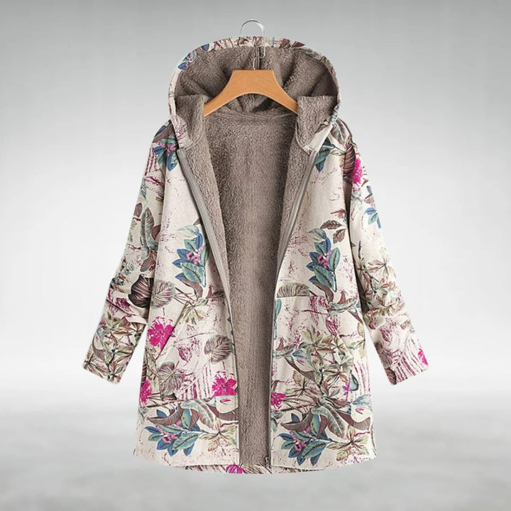 AMARA | FLORAL FLEECE JACKET