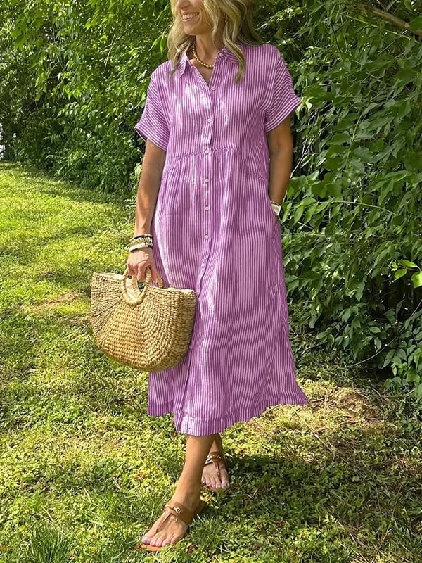 JENNY | ELEGANT STRIPED DRESS