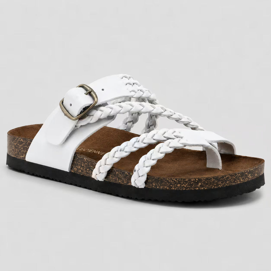 ELENA | WOVEN LEATHER-STYLE SANDALS