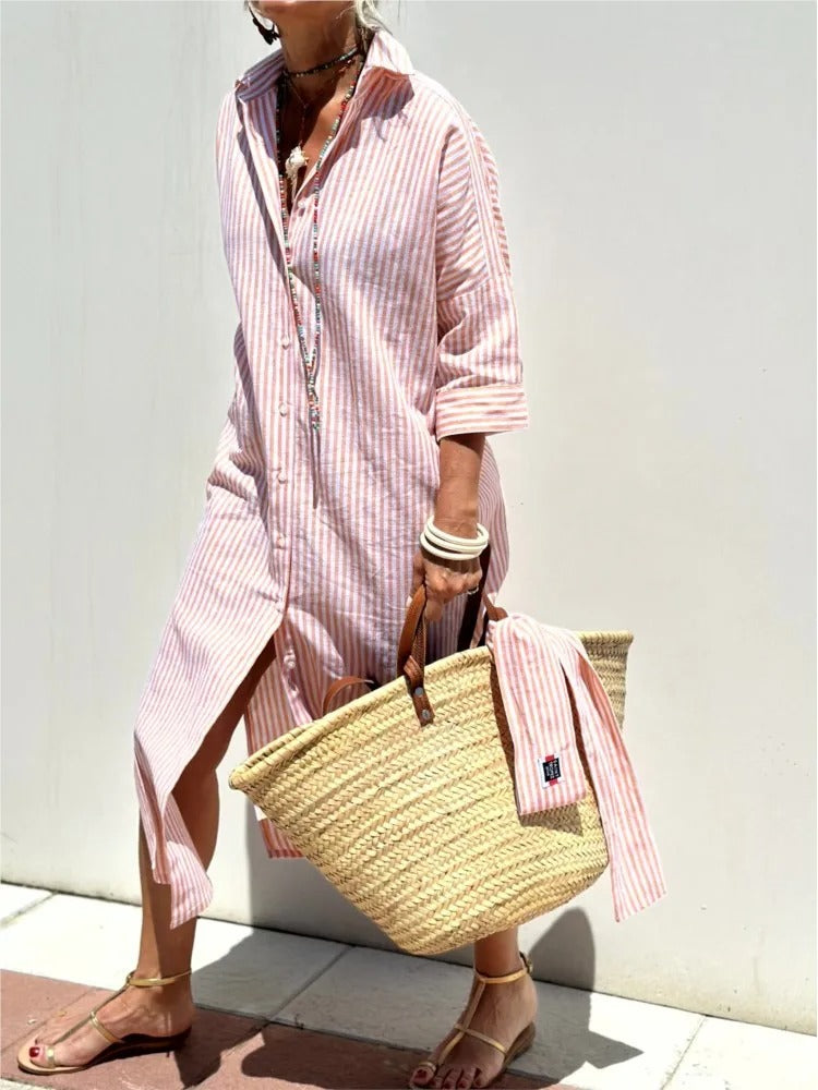 GERALDINE | LIGHTWEIGHT AND STYLISH STRIPED DRESS
