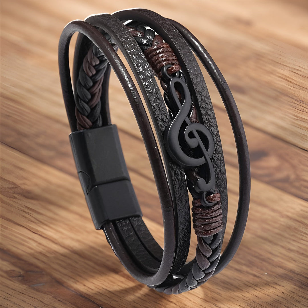 RHYTHM | LEATHER BRACELET FOR MUSIC LOVERS