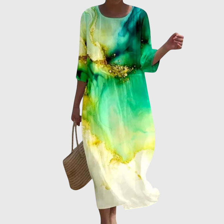 ELENA | STYLISH FLORAL MAXI DRESS