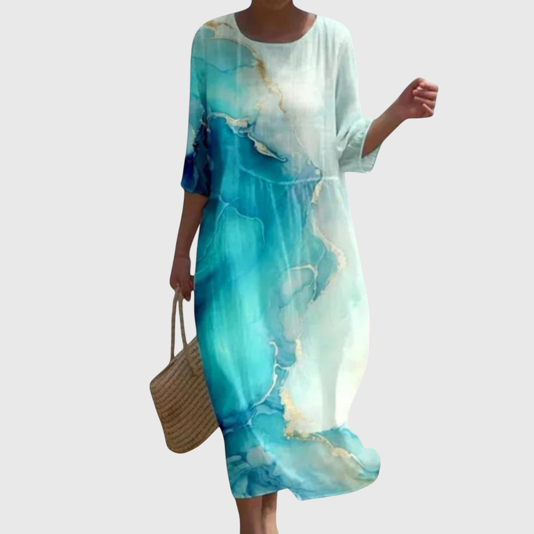 ELENA | STYLISH FLORAL MAXI DRESS