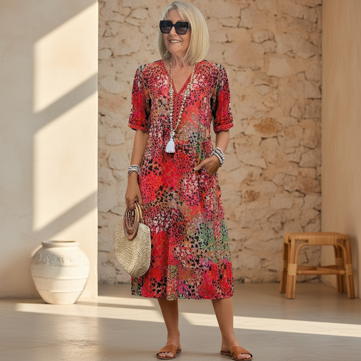 FELICIA | VIBRANT MIDI DRESS