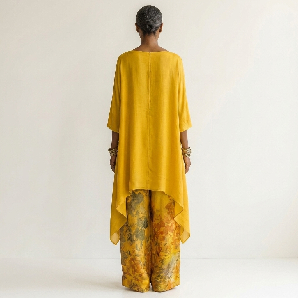 MEREDITH | ELEGANT TWO-PIECE SET WITH ASYMMETRIC TUNIC