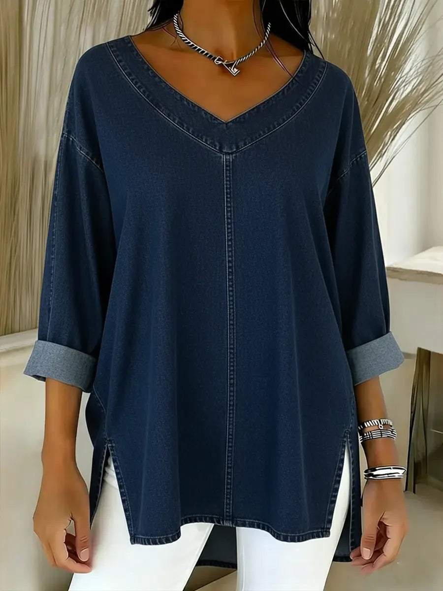 NOELLA | RELAXED V-NECK TOP