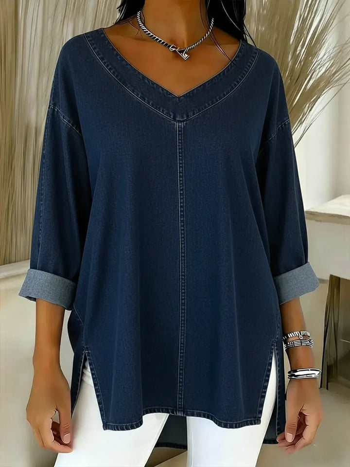 NOELLA | RELAXED V-NECK TOP