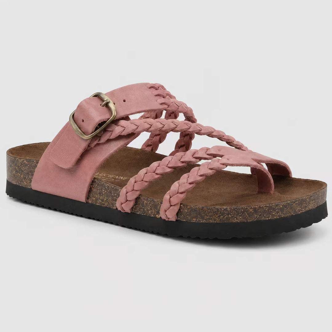 ELENA | WOVEN LEATHER-STYLE SANDALS