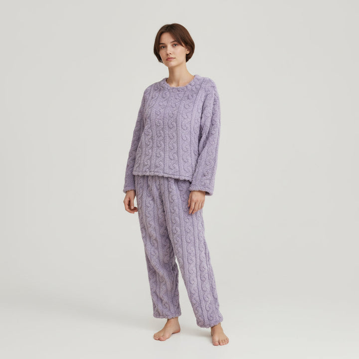 VELMA | CABLE FLEECE LOUNGE SET