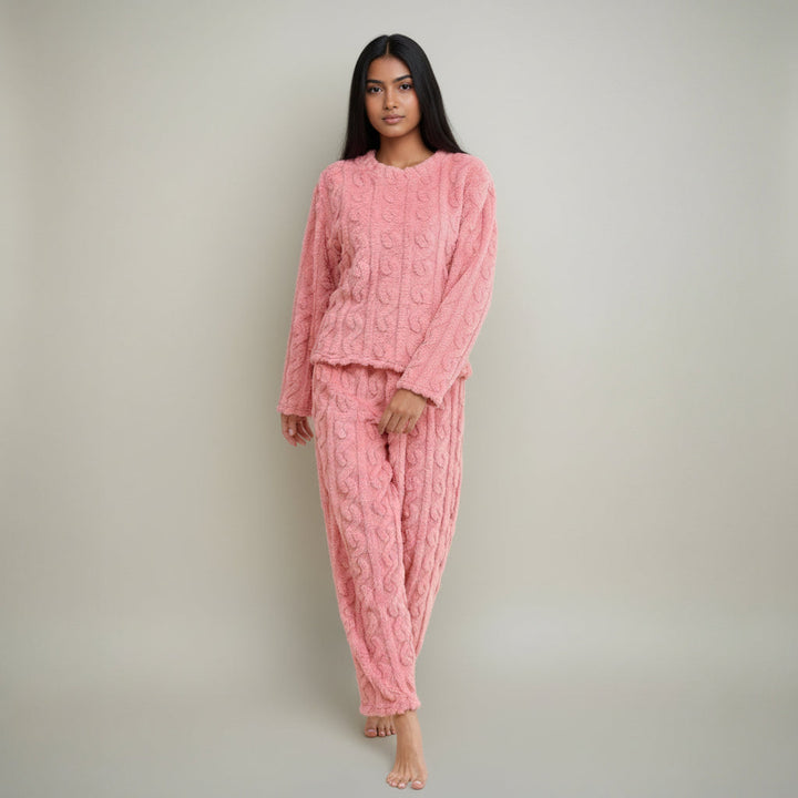 VELMA | CABLE FLEECE LOUNGE SET