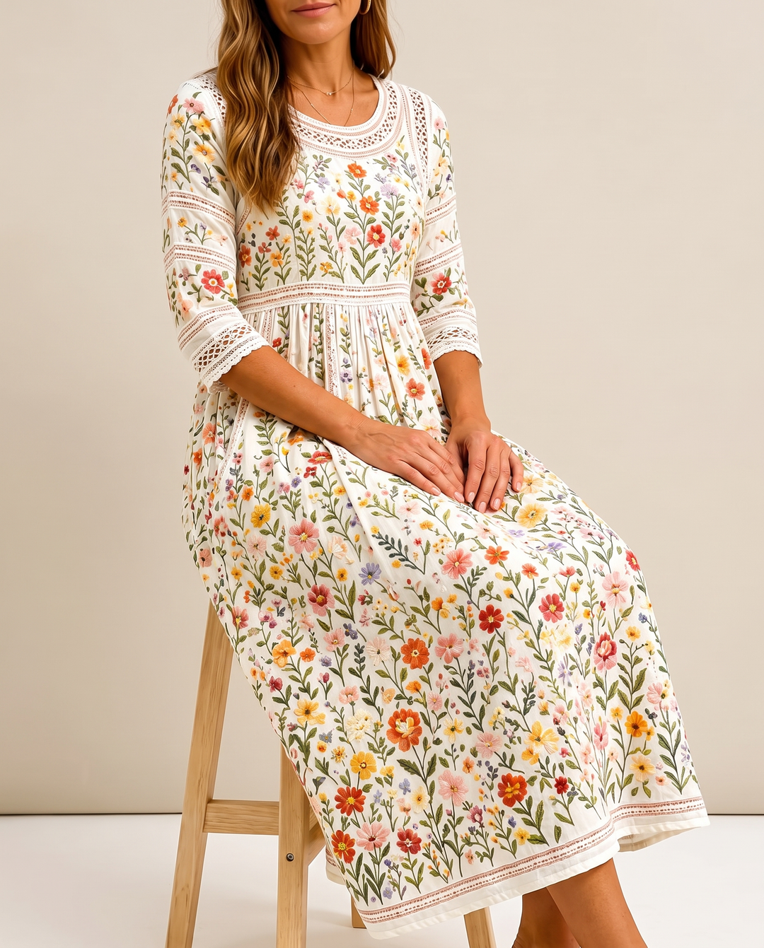 SASCHA | WILDFLOWER MIDI DRESS