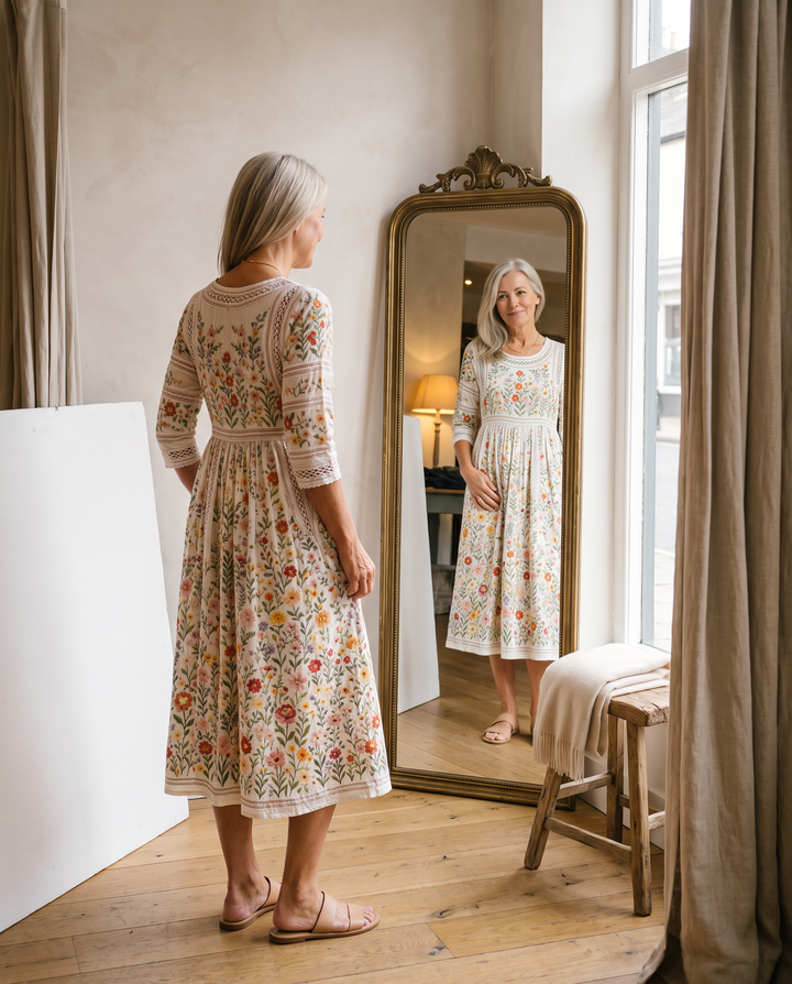 SASCHA | WILDFLOWER MIDI DRESS